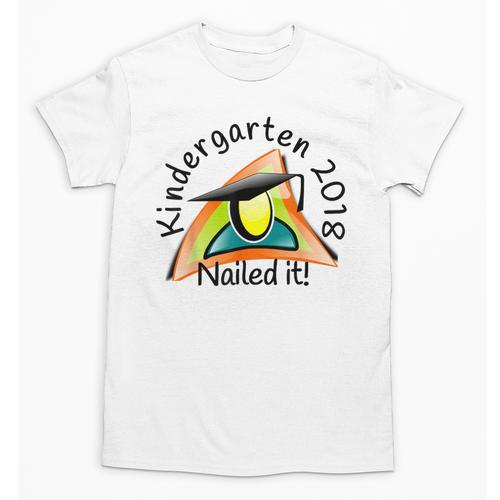Kids Kindergarten 2018 Nailed It Graduation Unisex T-Shirt - Best Gift Smart