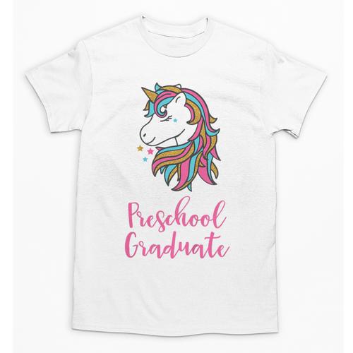 Kids Unicorn Preschool Graduation Unisex T-Shirt - Best Gift Smart