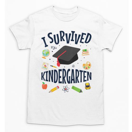 Kindergarten Graduation Shirt I Survived Kindergarten Unisex T-Shirt - Best Gift Smart