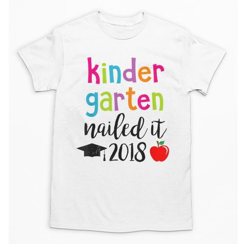 Kindergarten Nailed It 2018 Class Graduation T-Shirt Unisex T-Shirt - Best Gift Smart