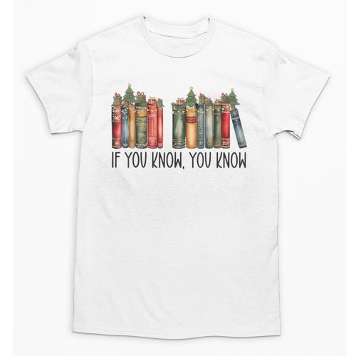 If You Know You Know 6 7 Reading Books Christmas Unisex T-Shirt - Bookorys