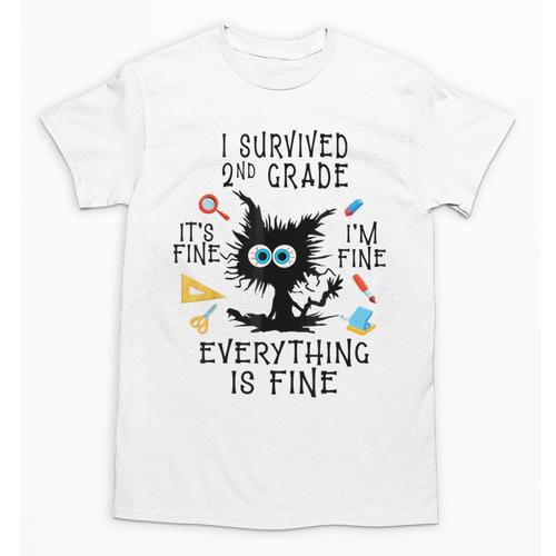 Last Day Of School Student Graduation I Survived 2nd Grade Unisex T-Shirt - Best Gift Smart
