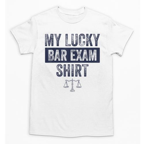Law School Graduation Him Her Lucky Bar Exam Unisex T-Shirt - Best Gift Smart
