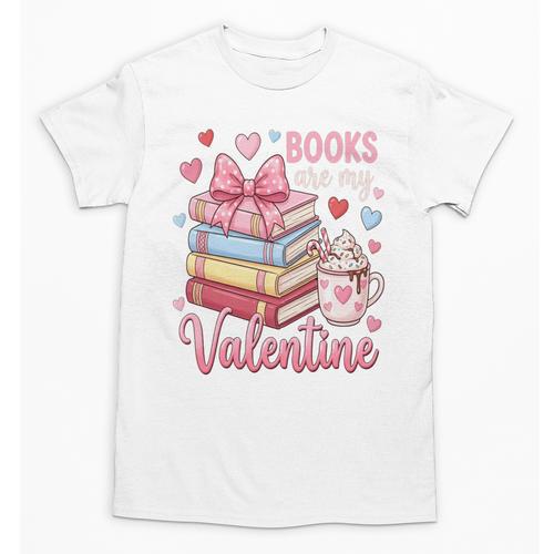 Librarian Books Are My Valentine Teacher Valentines Teach Unisex T-Shirt - Bookorys UK