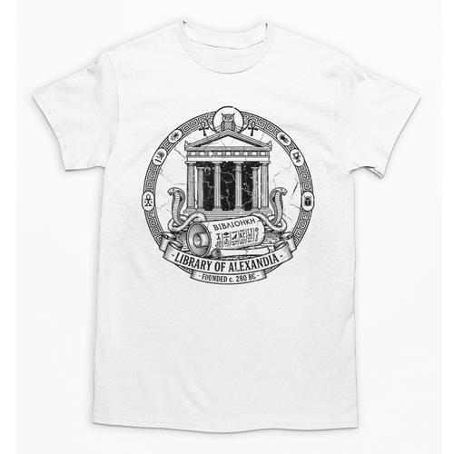 Library Of Alexandria Ancient Book Lover Librarian Books Unisex T-Shirt - Bookorys DE