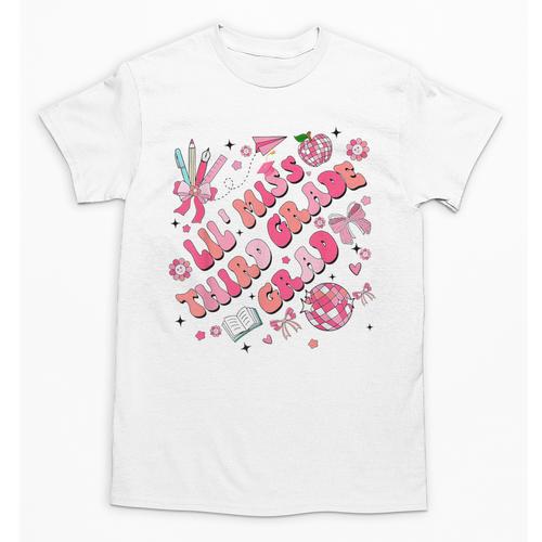 Lil Miss Third 3rd Grade Grad Graduation Last Day Girls Kid Unisex T-Shirt - Best Gift Smart