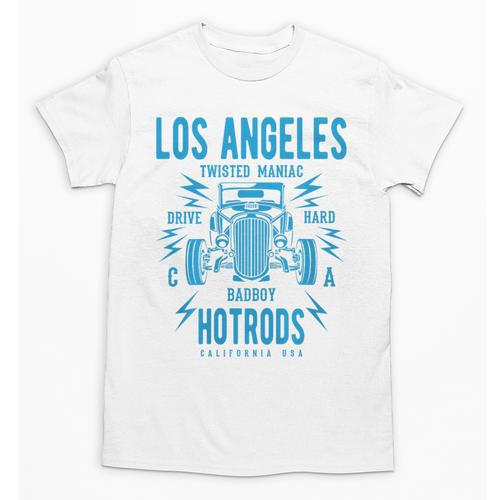 Los Angeles Hotrods Automotive Nostalgia Premium Tri-Blend Unisex T-Shirt - Figerry