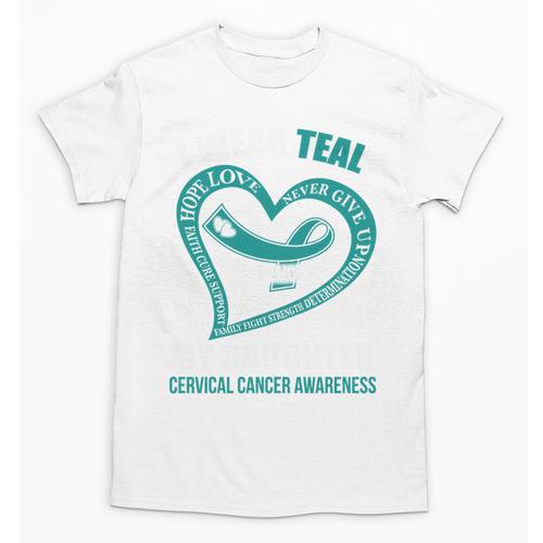 In My Memory Of My Daughter CERVICAL CANCER AWARENESS Unisex T-Shirt - Easessy