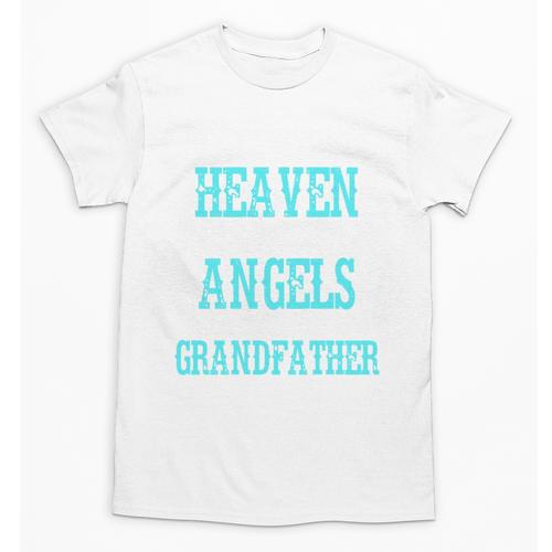 In Memory Grandfather Papa Grandpa Heaven Angel Guardian Unisex T-Shirt - Easessy