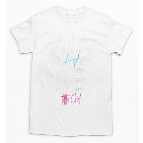 My Mom My Angel In Heaven In Loving Memory Of My Mom Raglan Baseball Tee Unisex T-Shirt - Easessy