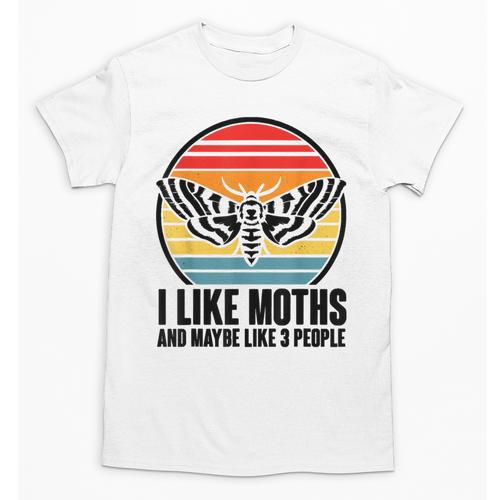 I Like Moths And Maybe 3 People Insect Moth Lovers Introvert Unisex T-Shirt - Raresse