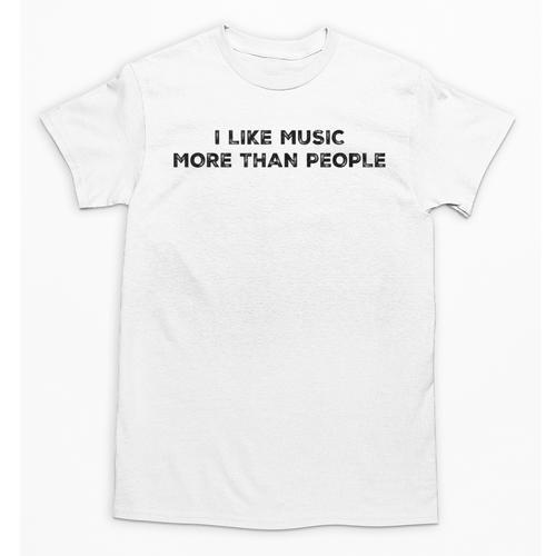 I Like Music More Than People Introverts Musicians Unisex T-Shirt - Raresse