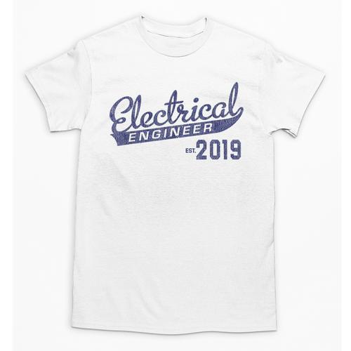 New Electrical Engineer Est 2019 Graduation Unisex T-Shirt - Best Gift Smart