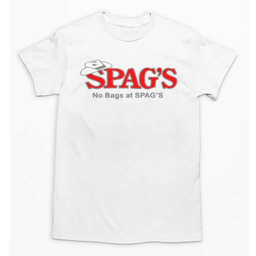 No Bags At SPAG'S Shrewsbury Defunct Store Nostalgia Vintage Premium Tri-Blend Unisex T-Shirt - Figerry