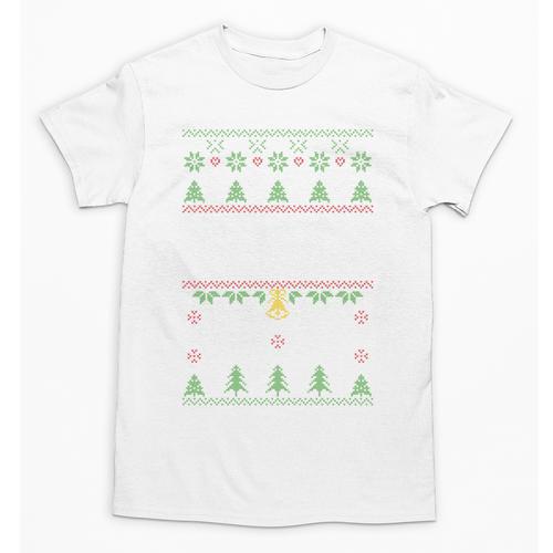 No Hugs Introvert Ugly Christmas Sweater Style Unisex T-Shirt - Raresse