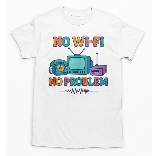 No Wi-Fi No Problem – Retro Dial Up Tech Nostalgia Unisex T-Shirt - Figerry