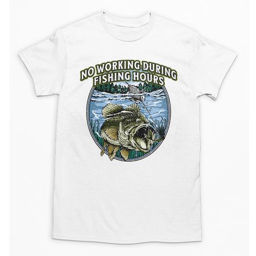 No Working Fishing Hours Introvert Lifestyle Antisocial Unisex T-Shirt - Raresse