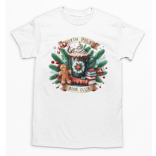 North Pole Book Club Books Reading Mug Gingerbread Unisex T-Shirt - Bookorys DE