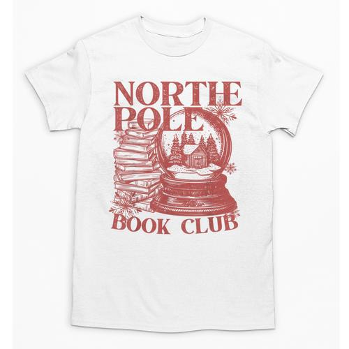 North Pole Book Club Christmas Unisex T-Shirt - Bookorys UK