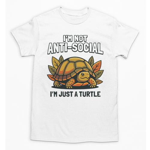 Not Anti Social Im Just A Turtle Sarcastic Introvert Humor Premium Tri-Blend Unisex T-Shirt - Raresse