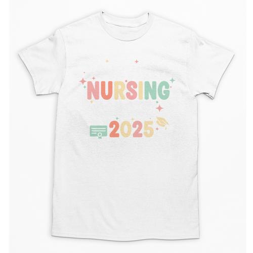 Nurse I Survived Nursing School Class Of 2025 Graduation Unisex T-Shirt - Best Gift Smart
