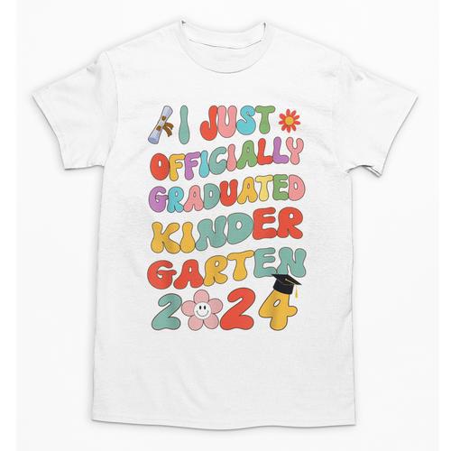 I Officially Graduated Kindergarten Graduation Class 2024 Unisex T-Shirt - Best Gift Smart