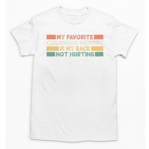 Old Man Woman Senior Citizen Back Not Hurting Memory Unisex T-Shirt - Easessy