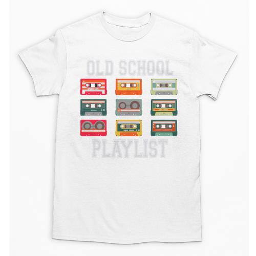 Old School Playlist Nostalgia Vibes Cassette Unisex T-Shirt - Figerry