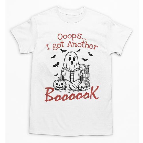 Oops I Got Another Book Boo Ghost Read Book Unisex T-Shirt - Bookorys AU