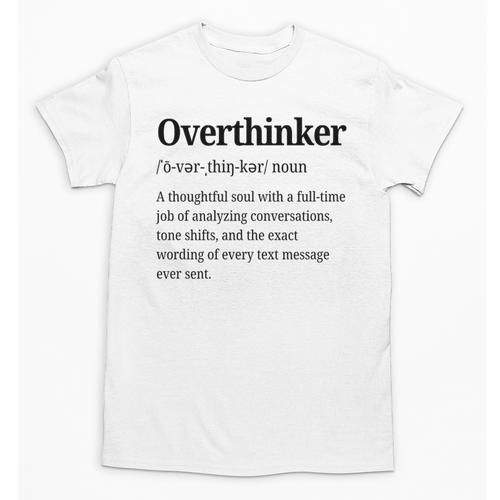 Overthinker Definition Anxiety Introvert Personality Premium Tri-Blend Unisex T-Shirt - Raresse