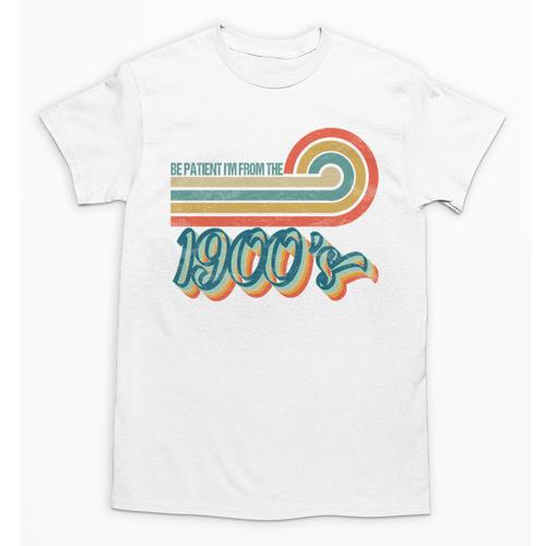 BE PATIENT I'M FROM THE 1900s RETRO SUNSET VINTAGE 90s Unisex T-Shirt - Figerry