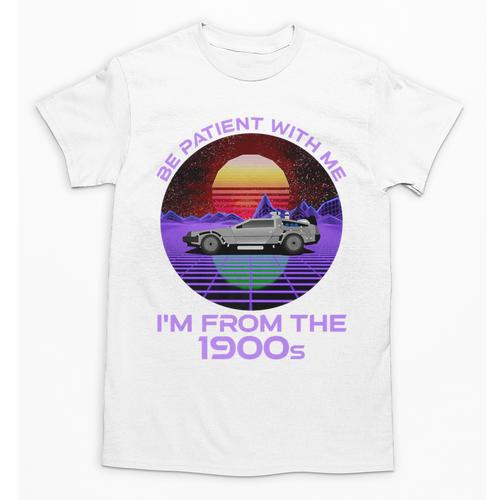 Be Patient With Me I'm From The 1900s Synthwave Premium Unisex T-Shirt - Figerry