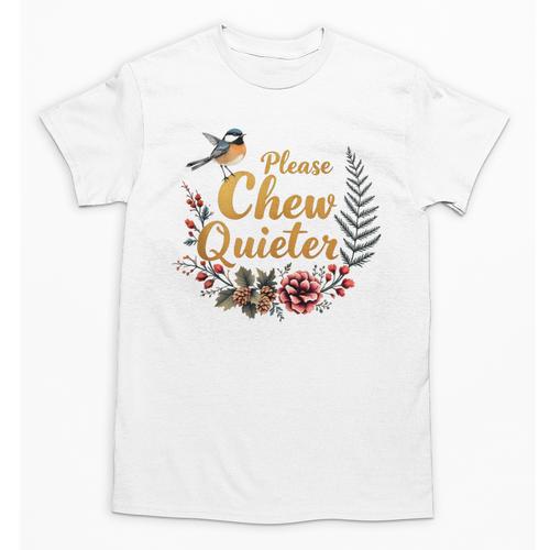 Please Chew Quieter Sarcastic Introvert Humor Unisex T-Shirt - Raresse