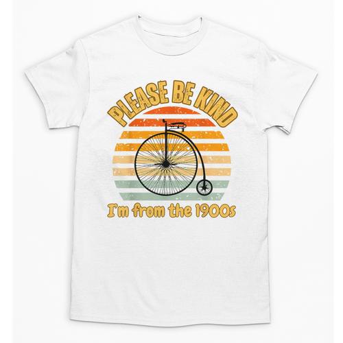 Please Be Kind I'm From The 1900s Penny Farthing Unisex T-Shirt - Figerry
