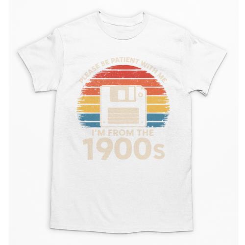 Please Be Patient With Me I'm From The 1900s Floppy Disk Premium Tri-Blend Unisex T-Shirt - Figerry