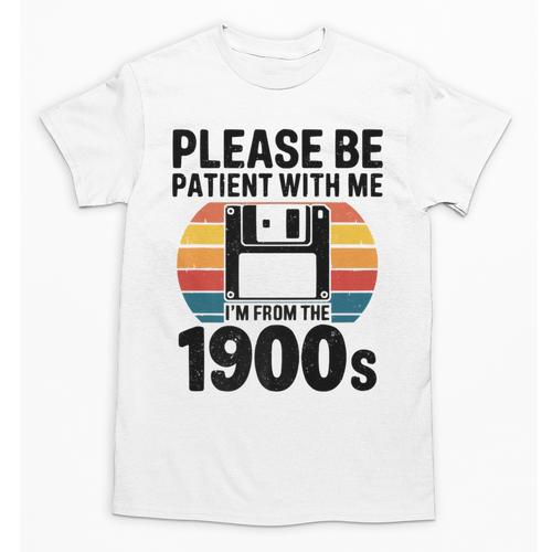 Please Be Patient With Me I'm From The 1900s Floppy Disk Premium Unisex T-Shirt - Figerry