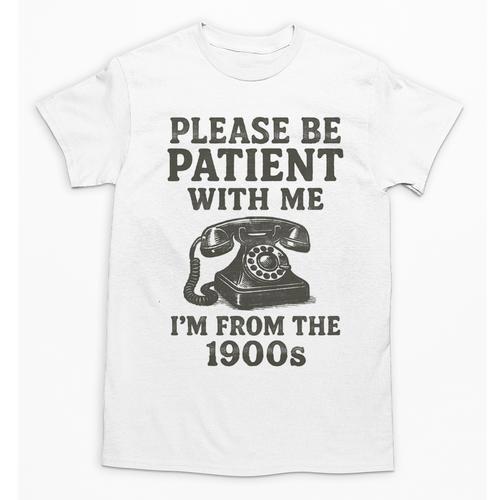 Please Be Patient With Me I'm From The 1900s Funny Premium Tri-Blend Unisex T-Shirt - Figerry