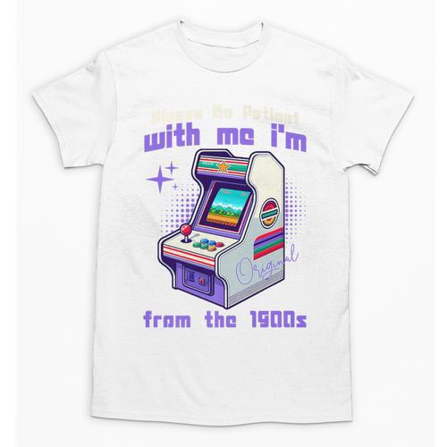 Please Be Patient With Me I'm From The 1900s Gamer Gaming Premium Unisex T-Shirt - Figerry