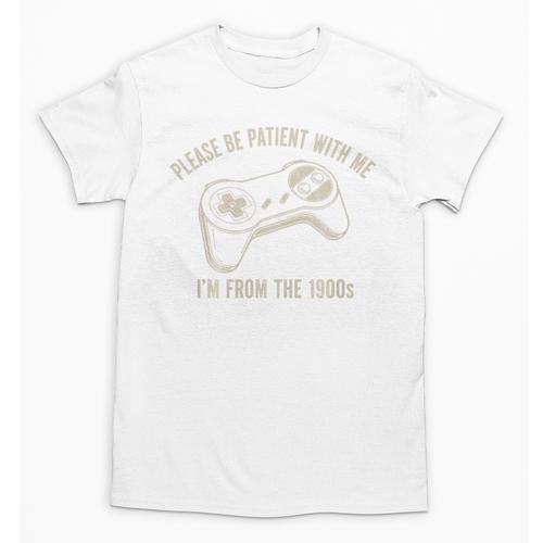 Please Be Patient With Me I'm From The 1900s Gamer Premium Tri-Blend Unisex T-Shirt - Figerry