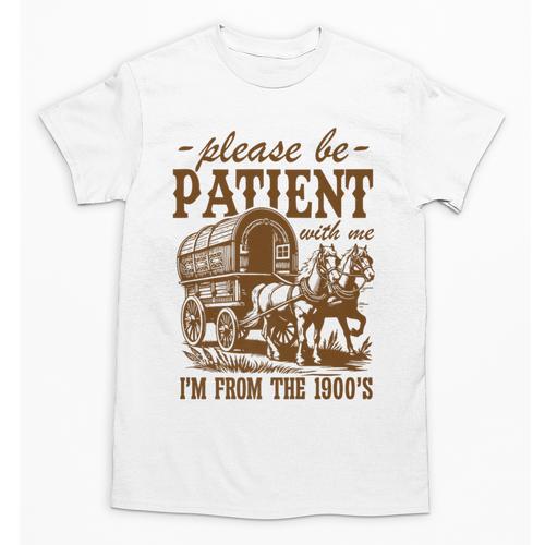 Please Be Patient With Me I'm From The 1900s Grandpa Premium Unisex T-Shirt - Figerry