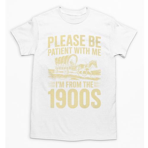 Please Be Patient I'm From The 1900s Over The Hill Premium Unisex T-Shirt - Figerry