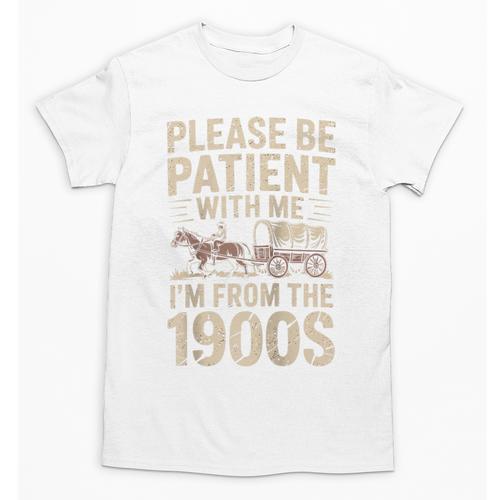 Please Be Patient With Me I'm From The 1900S Raglan Baseball Tee Unisex T-Shirt - Figerry