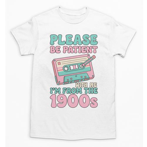 Please Be Patient With Me I'm From The 1900s Retro Cassette Unisex T-Shirt - Figerry