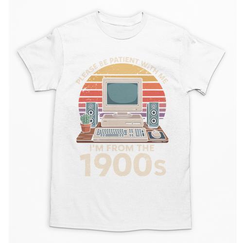 Please Be Patient I'm From The 1900s Retro Computer Geek PC Unisex T-Shirt - Figerry