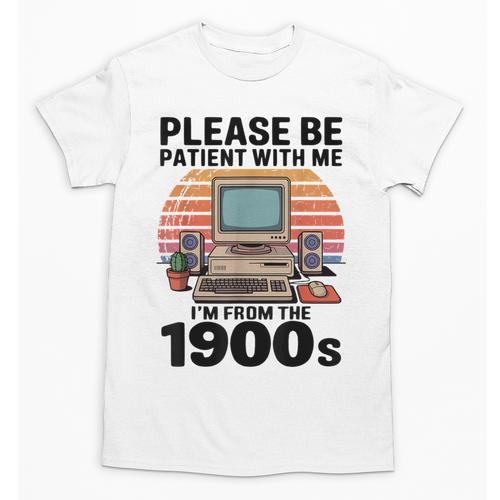 Please Be Patient I'm From The 1900s Retro Computer Geek Unisex T-Shirt - Figerry
