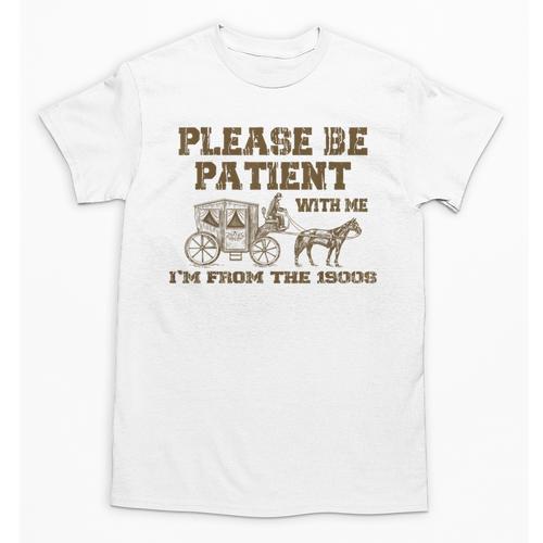 Please Be Patient With Me I'm From The 1900s Retro Horse Unisex T-Shirt - Figerry