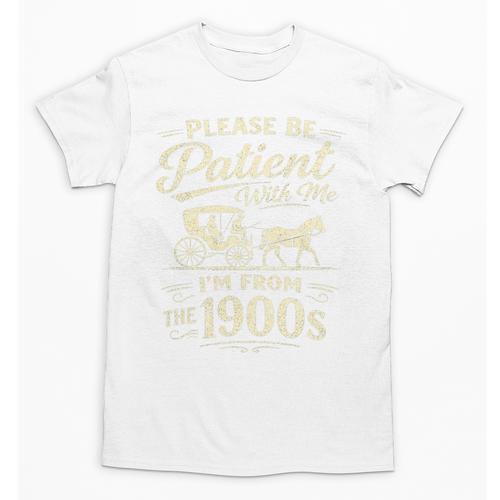 Please Be Patient With Me I'm From The 1900s Retro Premium Tri-Blend Unisex T-Shirt - Figerry