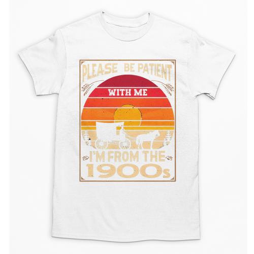 Please Be Patient I'm From The 1900s Sunset Vintage Wagon Premium Unisex T-Shirt - Figerry