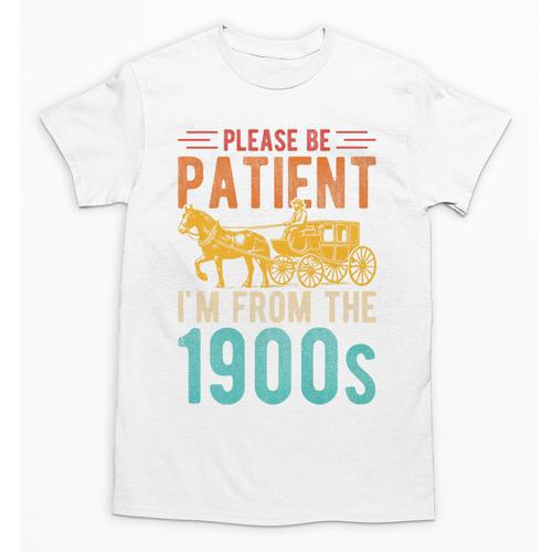 PLEASE BE PATIENT I'M FROM THE 1900s Vintage 1900s 90s Premium Unisex T-Shirt - Figerry