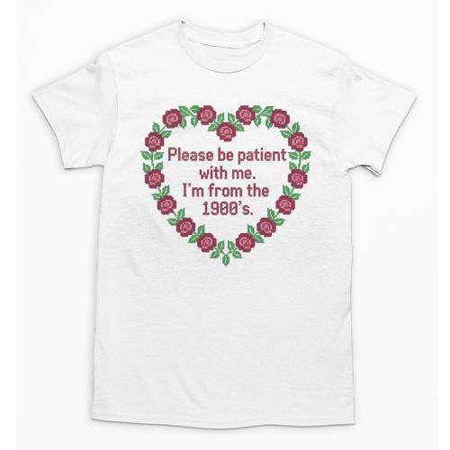 Please Be Patient With Me I'm From The 1900S Vintage Floral Premium Tri-Blend Unisex T-Shirt - Figerry